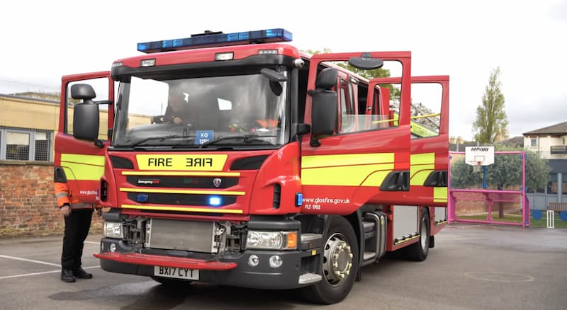 WATCH: A Superhero visit from Gloucestershire Fire and Rescue
